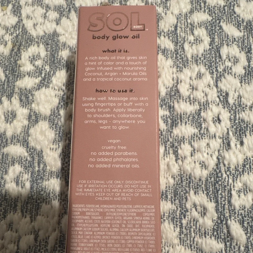 ColourPop SOL Body Glow Oil GOLDEN New In Box 0.88 fl oz Shimmer champagne